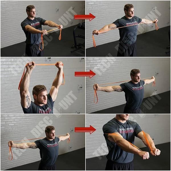 TD® Elastiskt band Motståndsband Styrketräning för män och kvinnor Yoga Pull-Up extra spänningsband-3,2 cm oran