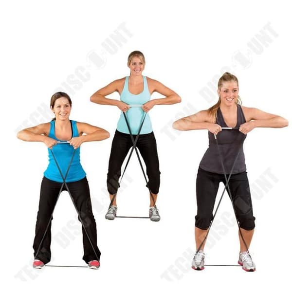 TD® Elastiskt band Motståndsband Styrketräning för män och kvinnor Yoga Pull Extra spänningsband -1,3 cm Blå
