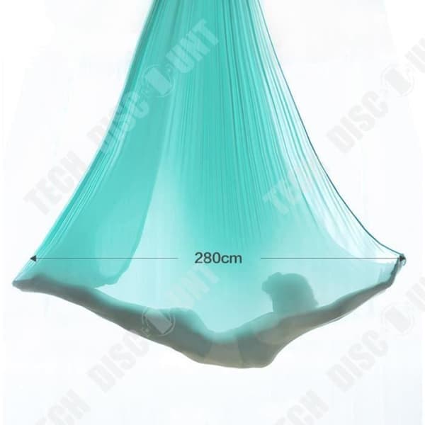 TD® Fitness Tillbehör - Kroppsbyggande, Hög kvalitet 5M x 2,8M Yoga Swing Anti Gravity Yoga Hängmatta Tyg - Mörklila Typ