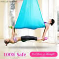Miniatyrbild 4 av 4: TD® Fitness Tillbehör - Kroppsbyggande, Hög kvalitet 5M x 2,8M Yoga Swing Anti Gravity Yoga Hängmatta Tyg - Mörklila Typ