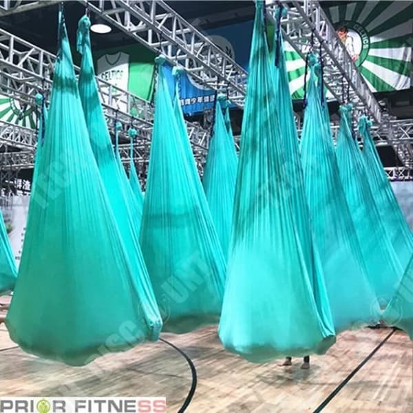TD® Fitness Tillbehör - Kroppsbyggande, Hög kvalitet 5M x 2,8M Yoga Swing Anti Gravity Yoga Hängmatta Tyg - Mörklila Typ