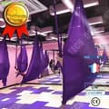Miniatyrbild 1 av 4: TD® Fitness Tillbehör - Kroppsbyggande, Hög kvalitet 5M x 2,8M Yoga Swing Anti Gravity Yoga Hängmatta Tyg - Mörklila Typ