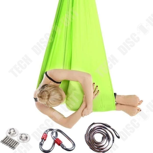 TD® Fitness Accessories - Bodybuilding, Aerial silk Yogautrustning gunga sidentyg Yoga hängmatta medium - Typ HYD012-RE