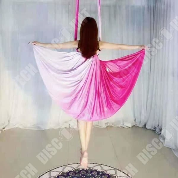TD® Fitness Tillbehör - Tyngdlyftning, 5m färgglad nylon nylon hängmatta Swing Flight Yogabälte - Fast typ Devi