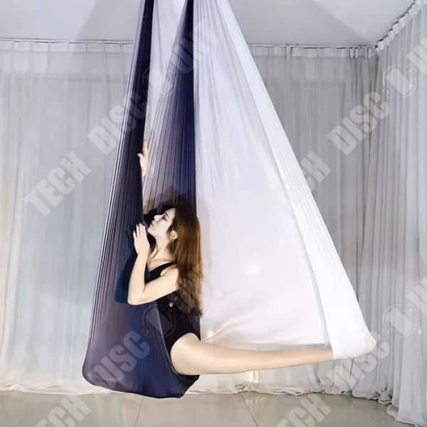TD® Fitness Tillbehör - Tyngdlyftning, 5m färgglad nylon nylon hängmatta Swing Flight Yogabälte - Fast typ Devi