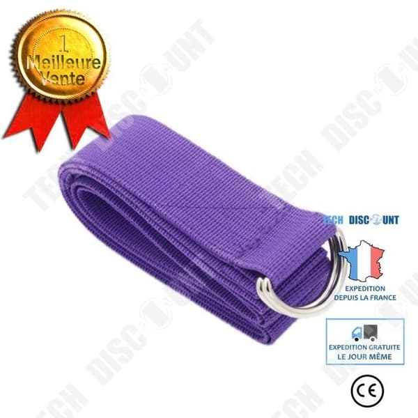 TD® Fitness Tillbehör - Kroppsbyggande, Yoga Tension Armband Justerbart Fitness Bälte Sport Flexibla remmar - Lila Typ