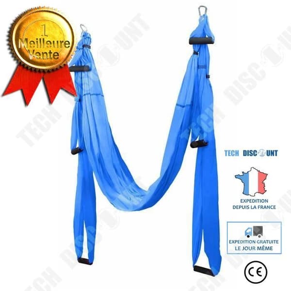 TD® Fitness Accessories - Bodybuilding, 2020 New Aerial Yoga Hammock 6 Handle Strap Home Gym Bälte - Bul Type