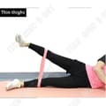 Miniatyrbild 4 av 4: TD® Fitness Accessories - Bodybuilding, Nytt Silikon Yoga Fitness Bälte med Stretch Band - Typ pink25