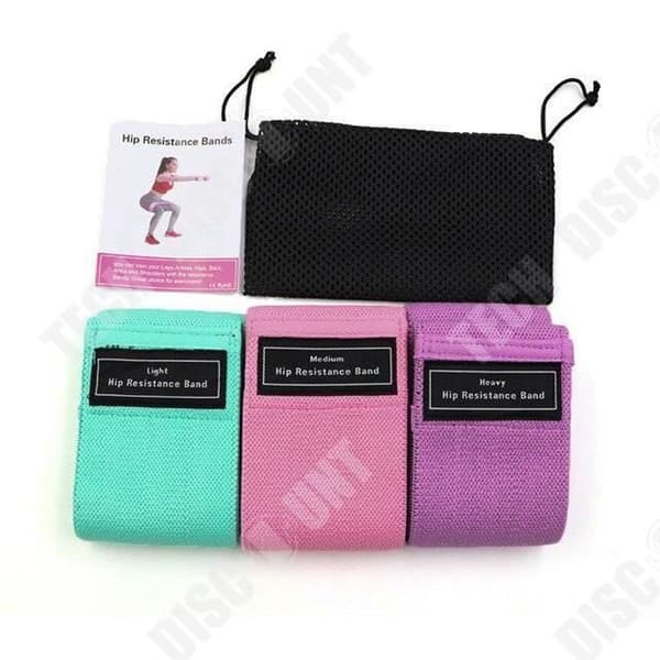 TD® Fitness Tillbehör - Styrketräning, 3 delar Bomull Yoga Resistance Band Anti Halk Fitness Elastic Pull - Typ 3in1 Set
