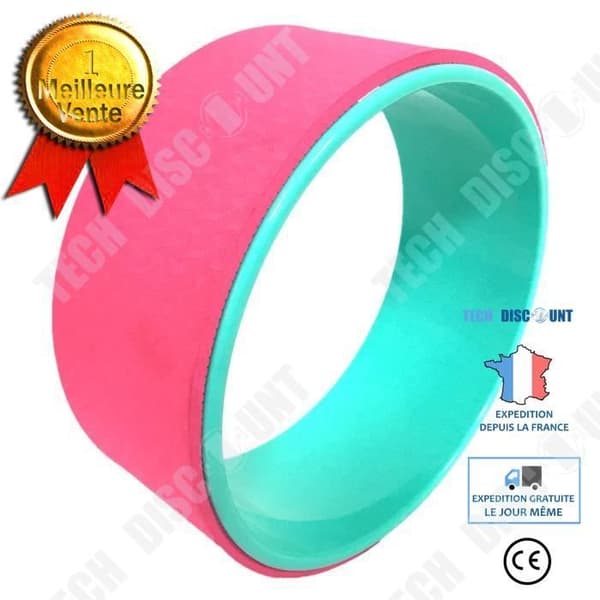 TD® Fitness Accessories - Bodybuilding, 4 delar Yogautrustning Set Yoga Wheel Bomull Stretching Strap Stabilitet EVA - Pin Type