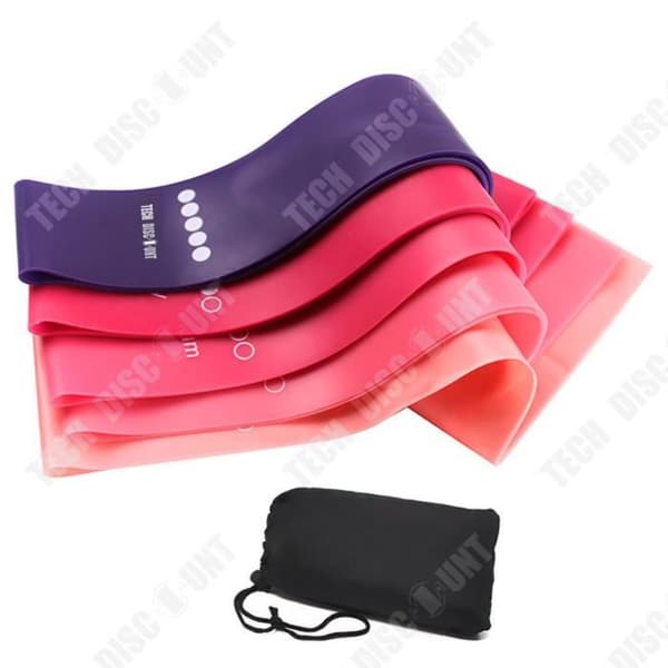 TD® Latex Resistance Band Lila Rosa Gradient Fitness Bälte Yoga Bälte Pull Up Ring Pull Up Ring