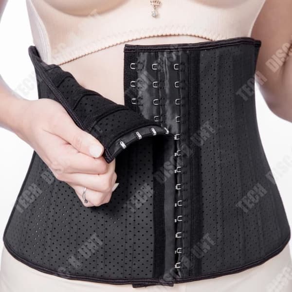 TD® Bukbälte 25 cm 25 Stålben Andas Mesh Body Shaper Fitness Shapewear Sport Gummibälte