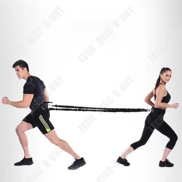 TD® Dubbelt sportmotståndsrep bodybuilding multifunktions bärbar träningsutrustning dragrep 30LB (lbs)