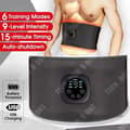 Miniatyrbild 3 av 4: TD® usb-laddning smart EMS mikroström bukträningsinstrument hem lat midja formande fitnessstödbälte