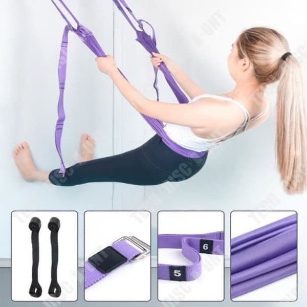 TD® Aerial Yogabälte Öppet ben Stretchrep Handstående Nedre midja Träningsbälte