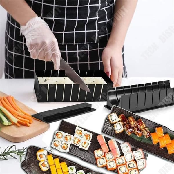 TD® Multifunktionellt Sushiverktyg Gör-det-själv Hem Kök Kreativ Sushi Manuell Risrulle Kombination 11pack