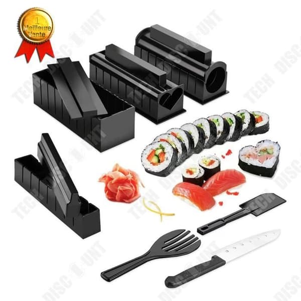 TD® Multifunktionellt Sushiverktyg Gör-det-själv Hem Kök Kreativ Sushi Manuell Risrulle Kombination 11pack