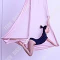 Miniatyrbild 4 av 4: TD® Fitness Accessories - Bodybuilding, 4*2,8M yogahängmatta enfärgad antigravity yoga luftgunga Air yoga - blå