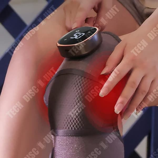 TECH RABATT självuppvärmande knäskydd - Justerbara 34-46cm - Heta kompresser - 3 justerbara nivåer