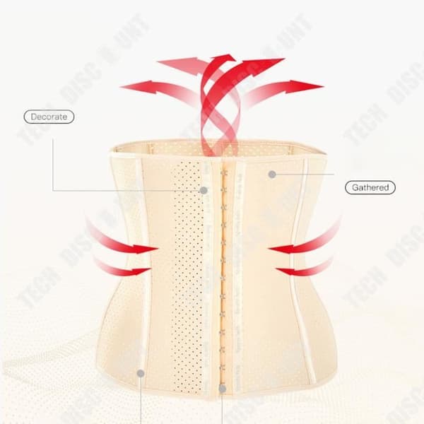 TD® Kroppsformare naturgummi 30 cm9 stål mage midja sport midja skulptera mage form mesh bälte