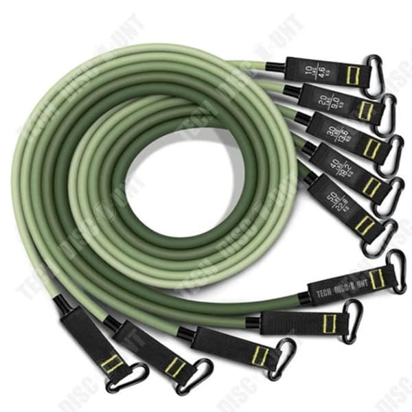 TD® 11-delad dragrepsavdragare Fitness Resistance Band 150 lbs Bärbar Bodybuilding Puller