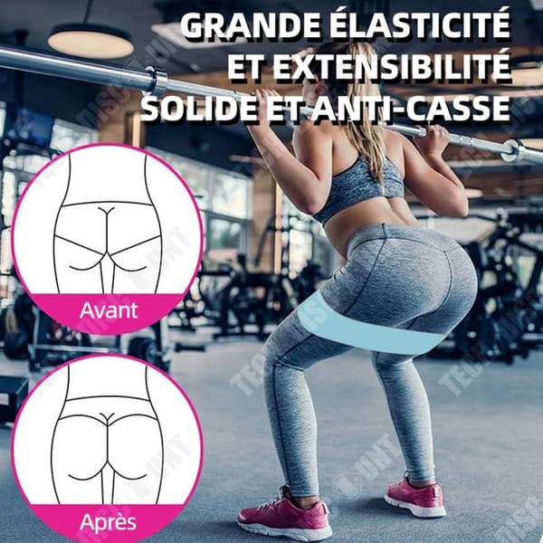 TD Elastic Bodybuilding Set med 3 elastiska bodybuilding band elastiskt sport motstånd band bodybuilding elastisk bodybuilding