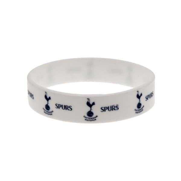 Tottenham Hotspur FC Official Football Silicone Wristband White One Size
