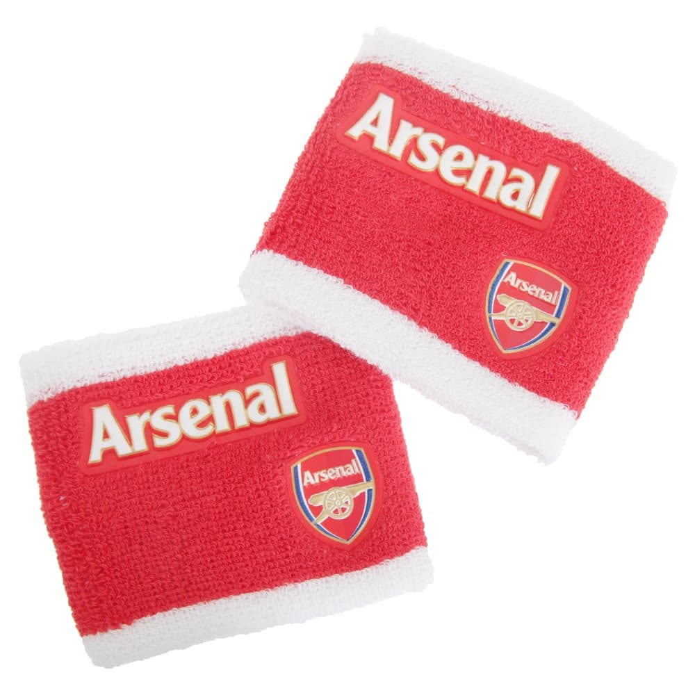 Arsenal FC Officiella 2 Tone Athletic Football Crest Sport armband (paket med 2)