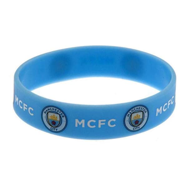Manchester City FC Officiell fotbollsilikonarmband