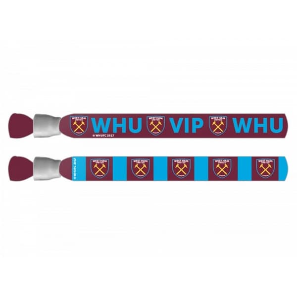 West Ham United FC Festival Wristbands Pack Of 2 Maroon/Blue One Size