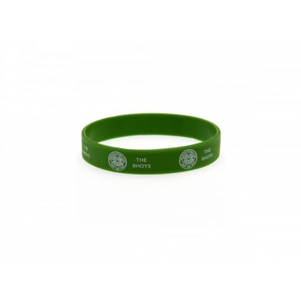 Celtic FC Official Football Silicone Wristband Green One Size