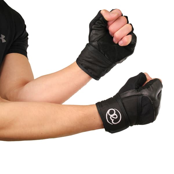 Fitness Mad Unisex Adult Leather Weightlifting Gloves