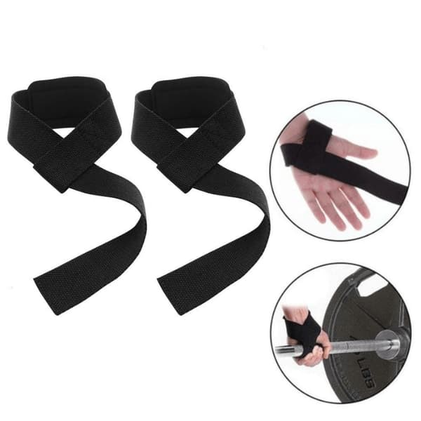 Vetohihnat voimaharjoitteluun - Gym Straps Musta