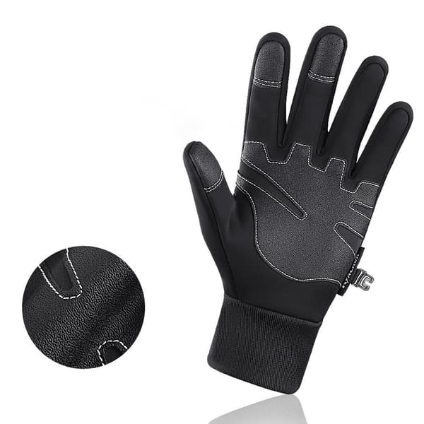 Varma sporthandskar med touch L - Svart