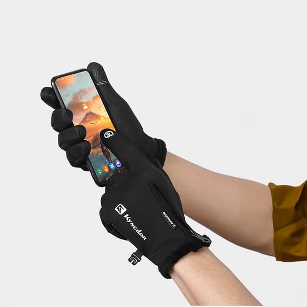 Sporthandskar med touch M - Svart
