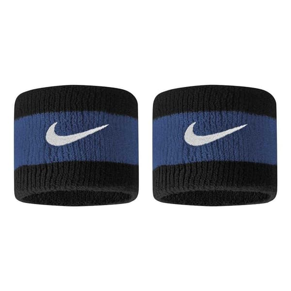 Nike Swoosh Wristband (Pack of 2) Black/Blue/White One Size