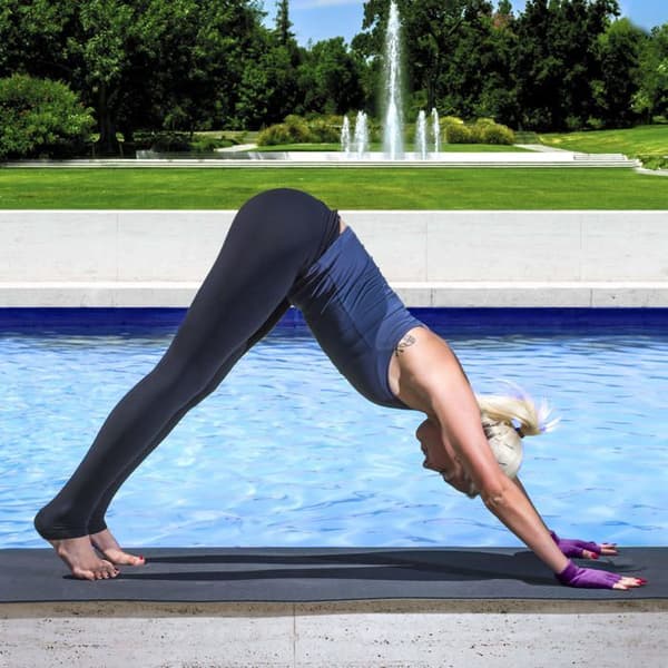 Prosourcefit - ps-2623-yg-lila - Prosource Grippy yogahandskar, halkfria vantarmönster i flera färger