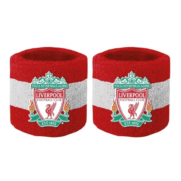 Liverpool FC Armbånd af bomuld (pakke med 2) Red/White One Size