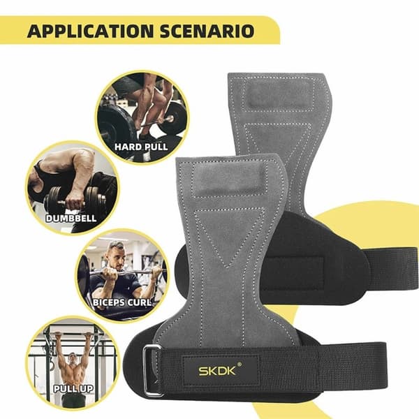 SKDK Tyngdlyftning Gym Handgrepp Sport Ventilerade träningshandskar Handledsstöd