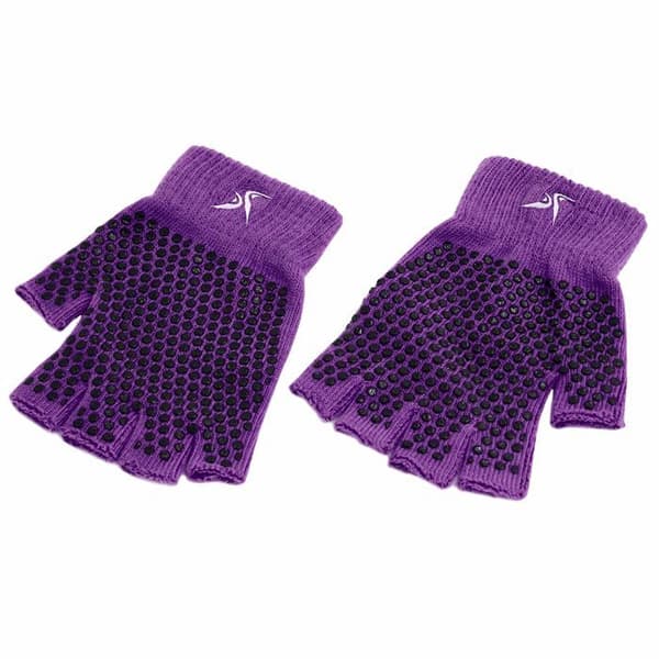Prosourcefit - ps-2623-yg-lila - Prosource Grippy yogahandskar, halkfria vantarmönster i flera färger