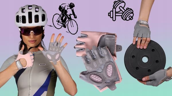 Unisex läder fitness sport fingerlösa gym cykelhandskar
