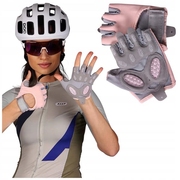 Unisex läder fitness sport fingerlösa gym cykelhandskar