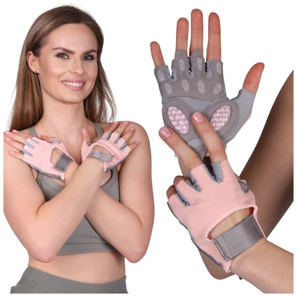Unisex läder fitness sport fingerlösa gym cykelhandskar