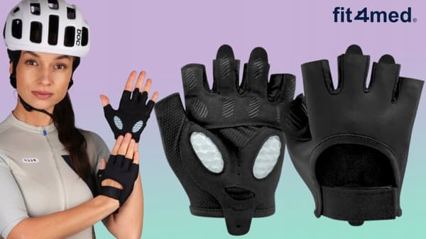 Unisex läder fitness sport fingerlösa gym cykelhandskar