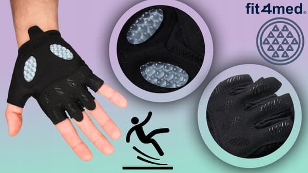 Unisex läder fitness sport fingerlösa gym cykelhandskar