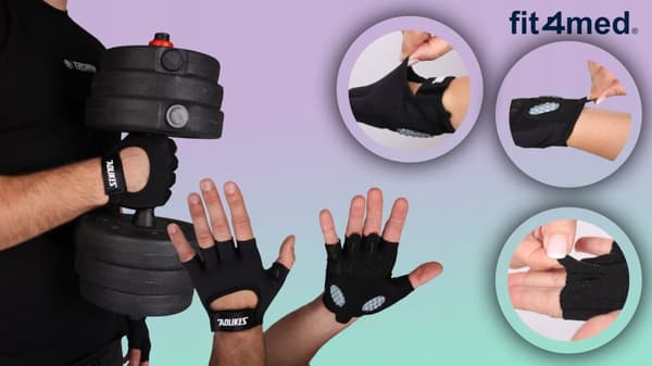 Unisex läder fitness sport fingerlösa gym cykelhandskar