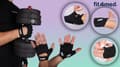 Miniatyrbild 9 av 11: Unisex läder fitness sport fingerlösa gym cykelhandskar