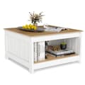 Miniatyrbillede 4 af 8: Kaffebord, 80x80x45 cm, Natur & Hvid