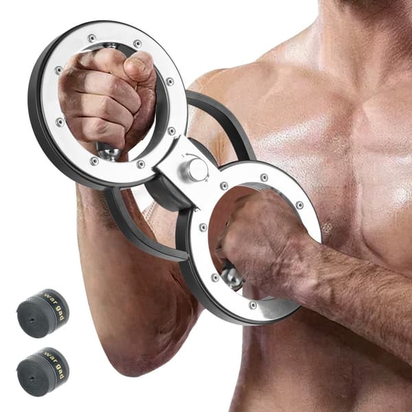 Träningsutrustning, 12 pund Burn Machine Arm, 14,5x6,5x2 tum, Svart Silver