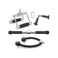 Miniatyrbild 2 av 8: Gym Attachment Set, 4-delars kabelmaskin, svart och silver